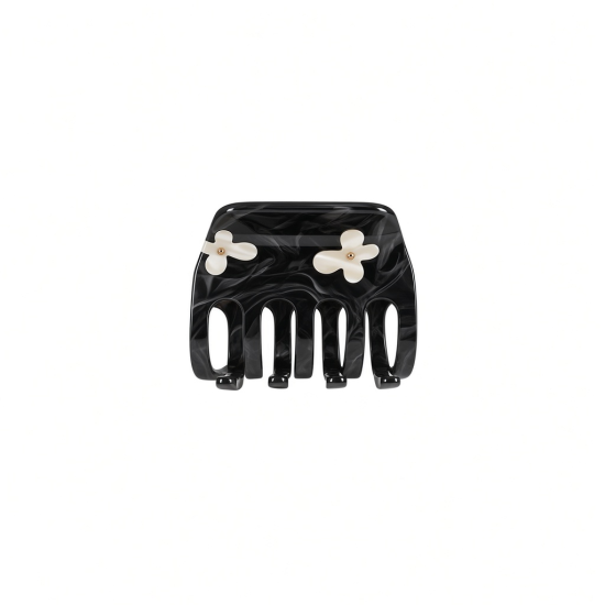 Pinza de garra floral Onyx Black & Pearl Pinza de garra floral Onyx Black & Pearl